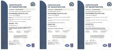 熱烈祝賀我司泰國子公司一品電路通過ISO系列國際認證
